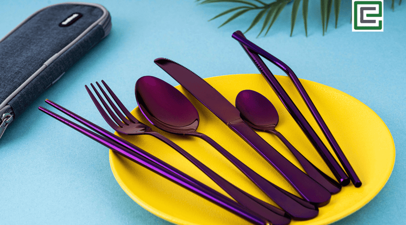Best Travel Utensil Set in Pakistan-Ditch Plastic with Portable Cutlery Sets - EvaCrock Pakistan