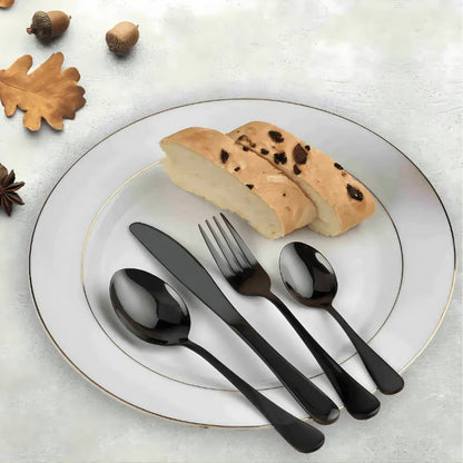9 Piece Travel Utensil Set in Black with Case - EvaCrock Pakistan