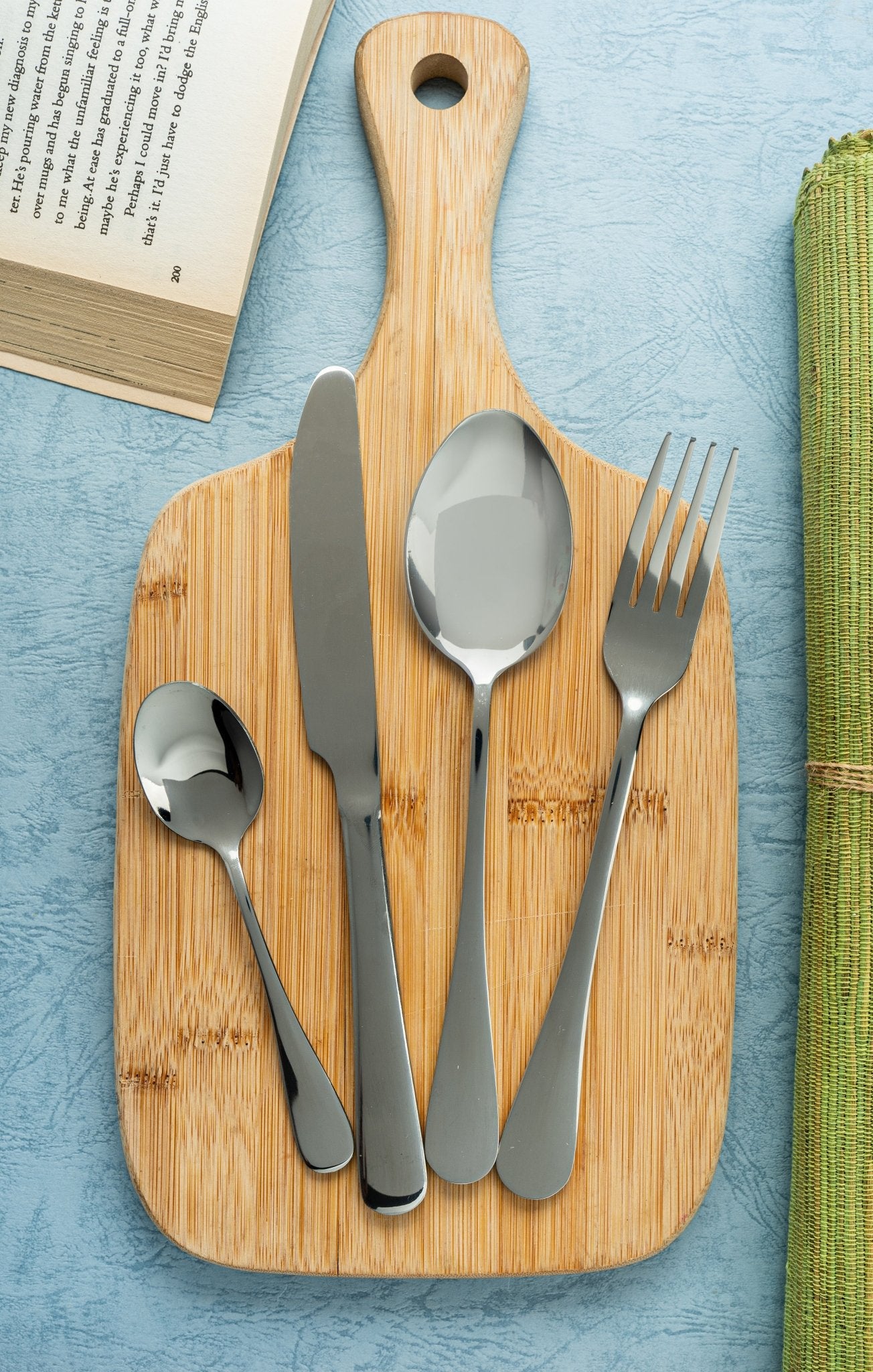Divine 24 Piece Silver Premium Stainless Steel Cutlery Set - EvaCrock Pakistan